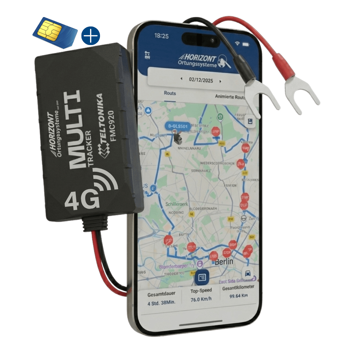 HORIZONT 4G GPS-Tracker Set