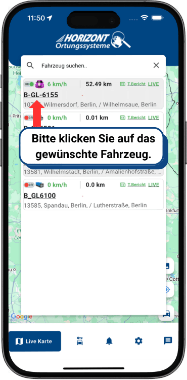 Overview of the GPS tracker app features 2