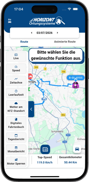 Overview of the GPS tracker app features 4