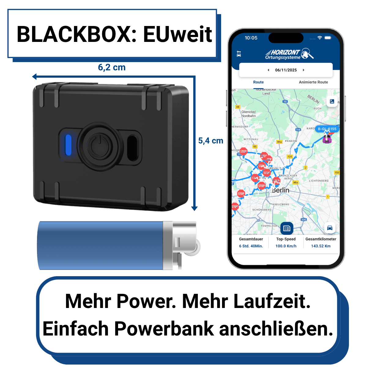 Mobiler GPS Tracker mit Abo – 4G LTE mit Akku | Teltonika ATC700