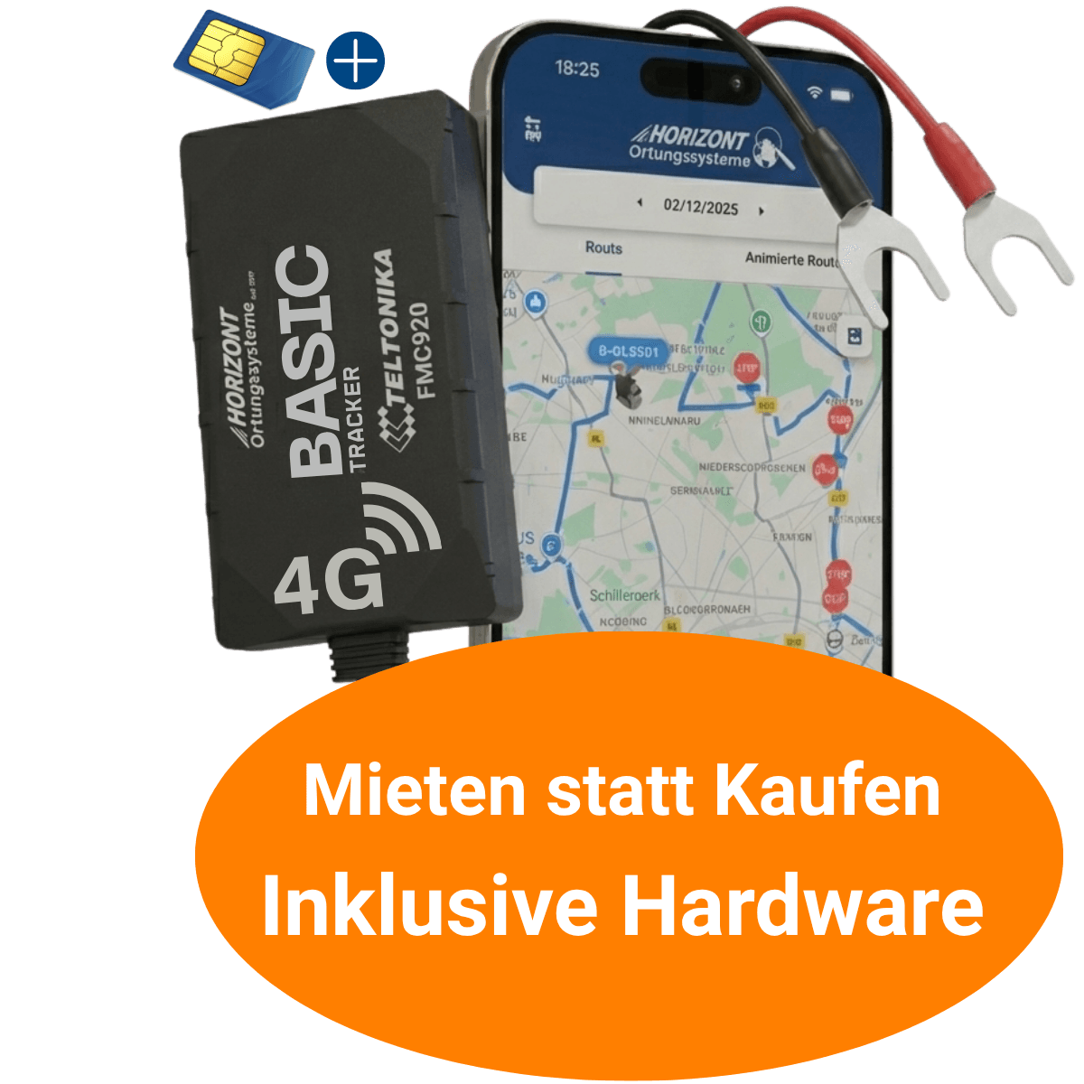 GPS Tracker Miete – 4G LTE Basic Model zur Miete | Teltonika FMC920 - GPS Tracker für Fahrzeuge