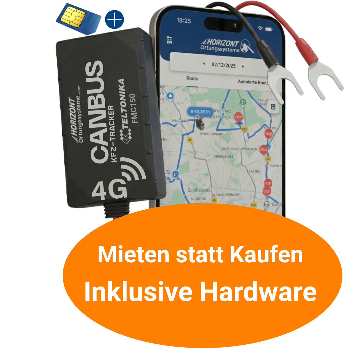 GPS Tracker CAN-Bus Miete – 4G LTE für Flottenmanagement | Teltonika - resim 1