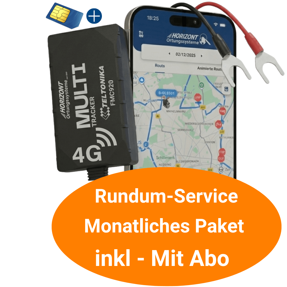 incl. SIM Card - Car & Truck 4G GPS Vehicle Tracker 4G - Multi Model - Quick Installation - With Subscription - GPS Tracker für Fahrzeuge