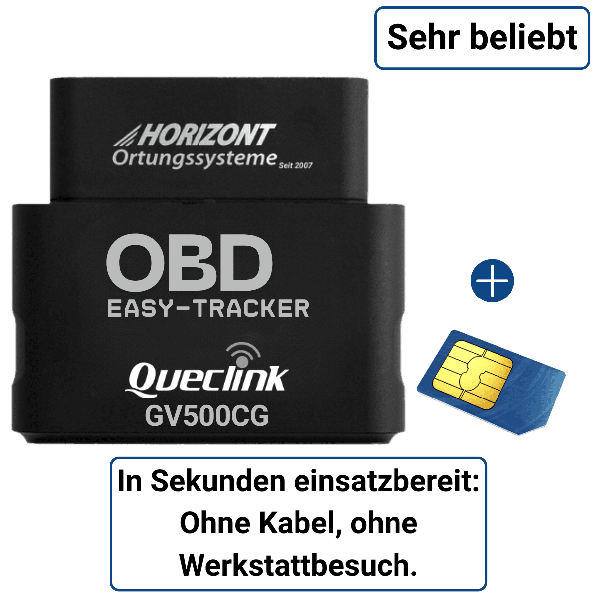 GPS Tracker OBD Model – 4G LTE Plug & Play für PKW & Transporter | Queclink GV500CG - resim 1