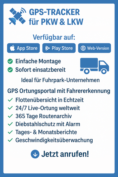 GPS Tracker Auto mit 50% Rabatt - 12 € Fahrzeugortung